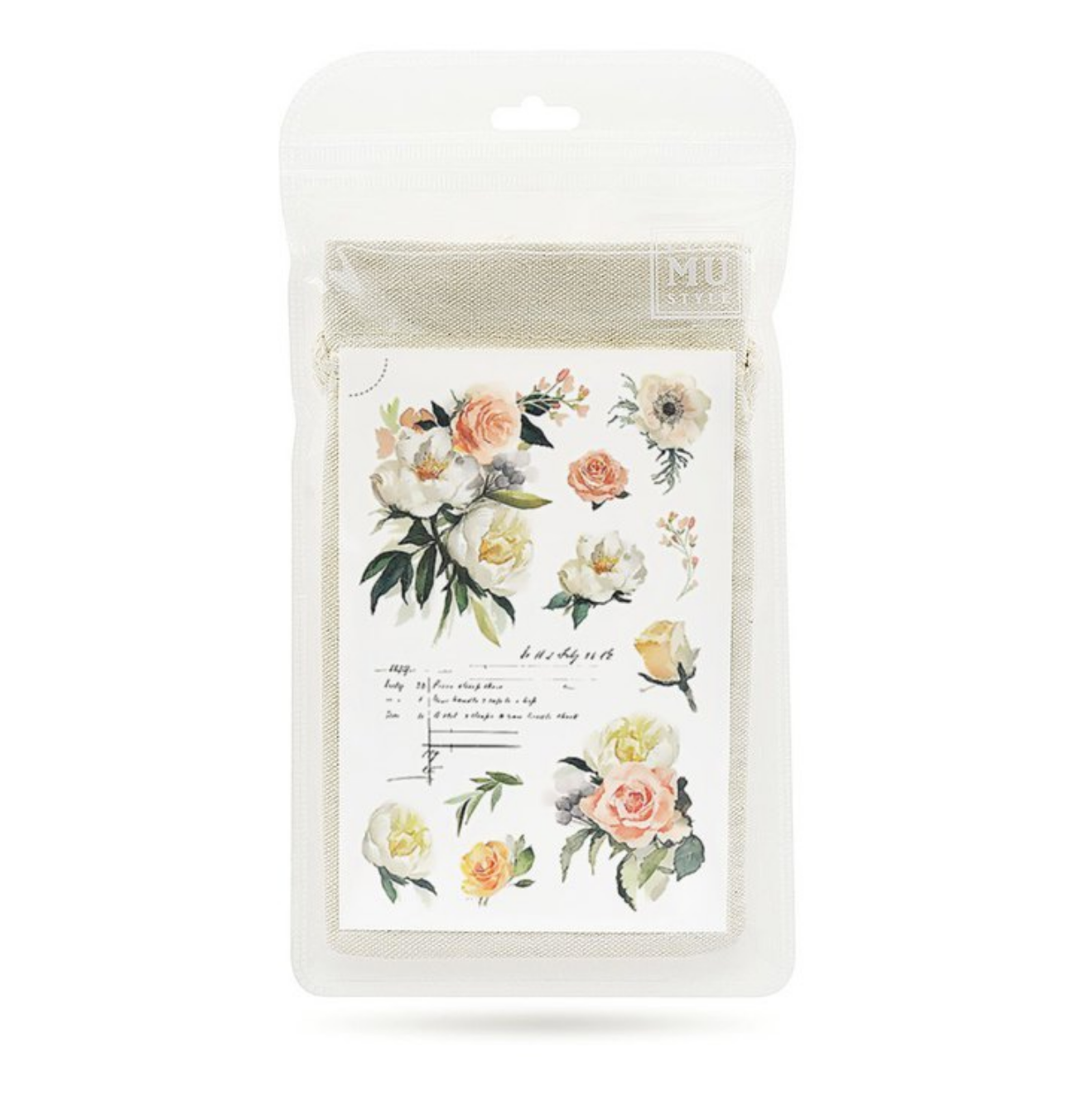 MU Fabric Print-On Sticker with Drawstring Pouch | No. 9 - Smidapaper Ikigai Shop
