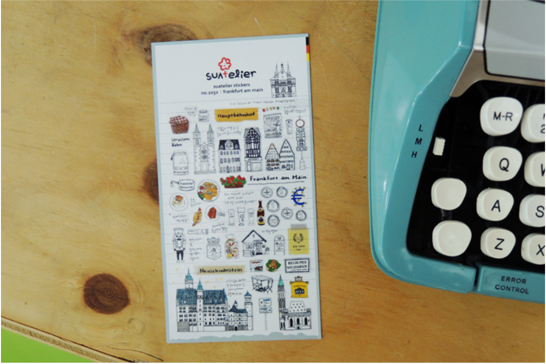 Suatelier - Stickers - Frankfurt am Main - Smidapaper Ikigai Shop