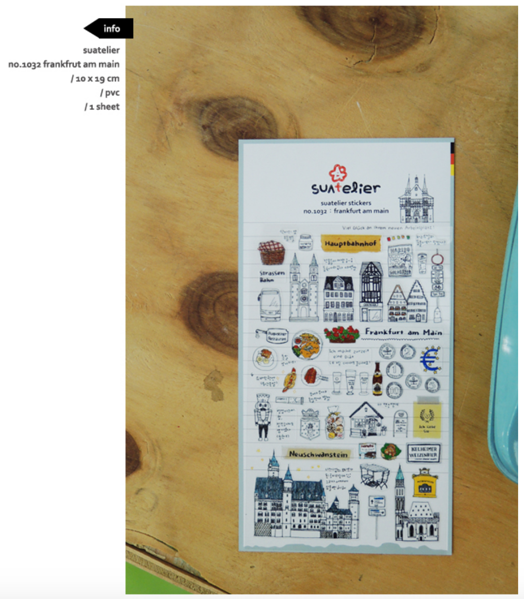 Suatelier - Stickers - Frankfurt am Main - Smidapaper Ikigai Shop