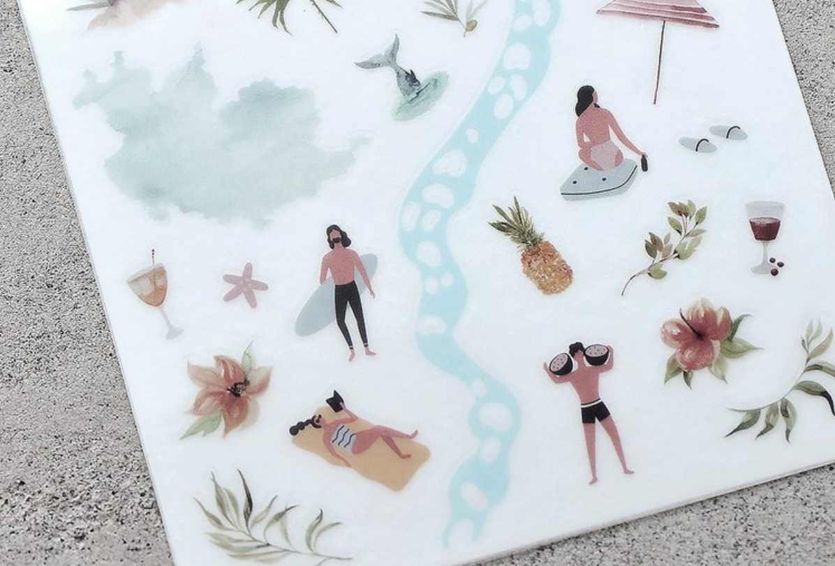 MU Print-On Stickers-076 Enjoy Every Moment - Smidapaper Ikigai Shop