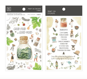 MU Print-On Stickers-077 Recipe for Life - Smidapaper Ikigai Shop