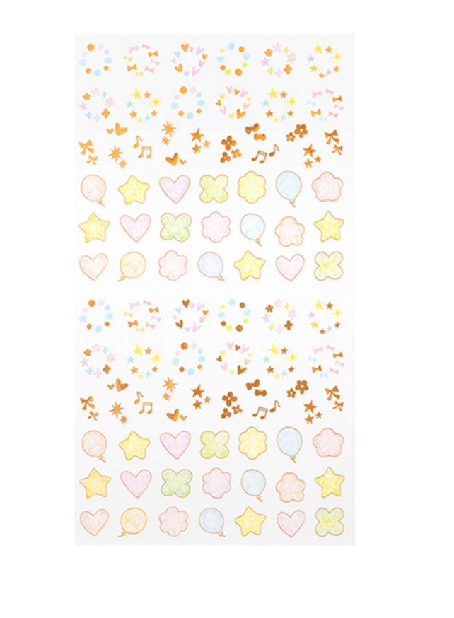 Midori Schedule Seal Cute Shapes Stickers - Smidapaper Ikigai Shop