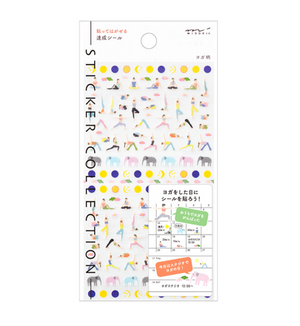 Midori Schedule Seal Yoga Stickers - Smidapaper Ikigai Shop