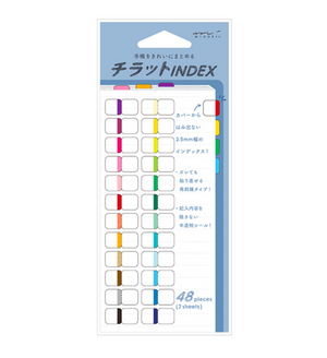 Midori Schedule Rainbow Tab Stickers - Smidapaper Ikigai Shop