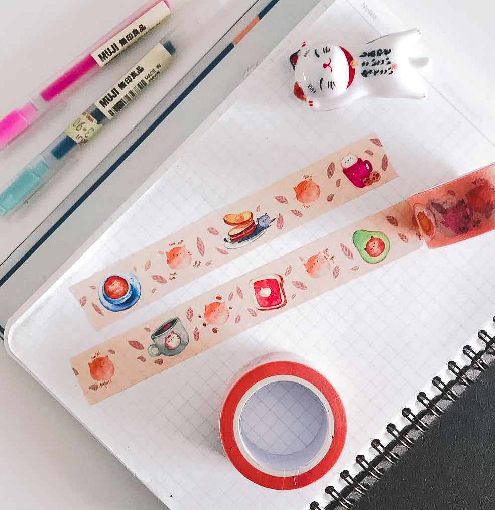 Catfe Washi Tap - Smidapaper Ikigai Shop
