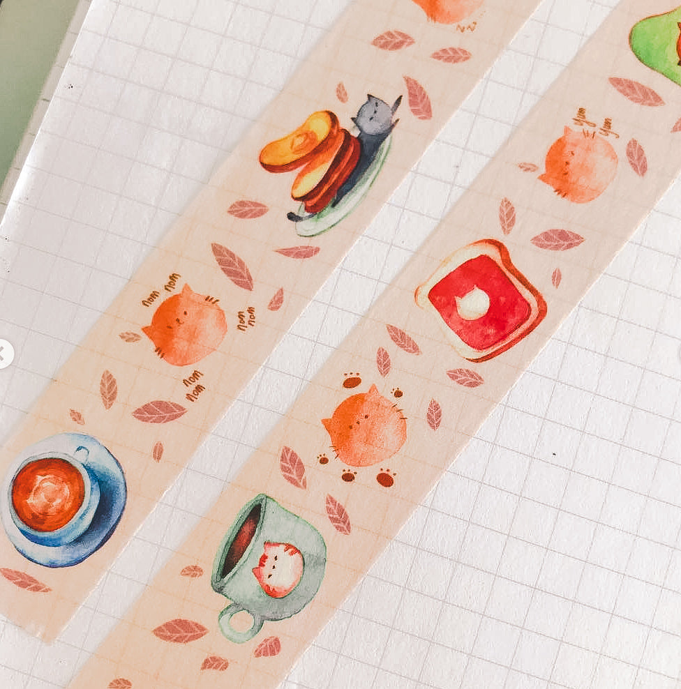 Catfe Washi Tap - Smidapaper Ikigai Shop