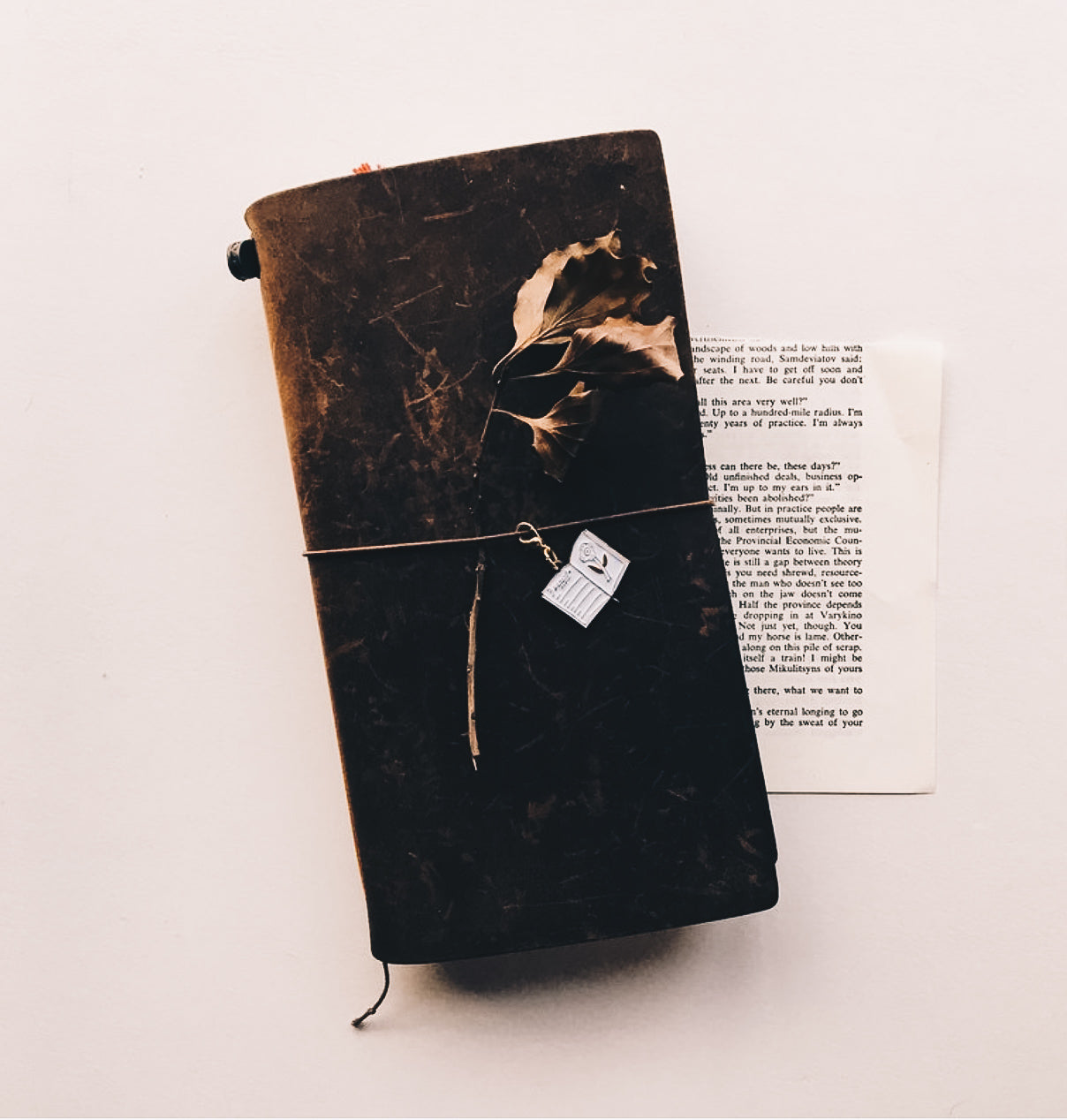 Ebony and Ivory Diary Charm - Smidapaper Ikigai Shop