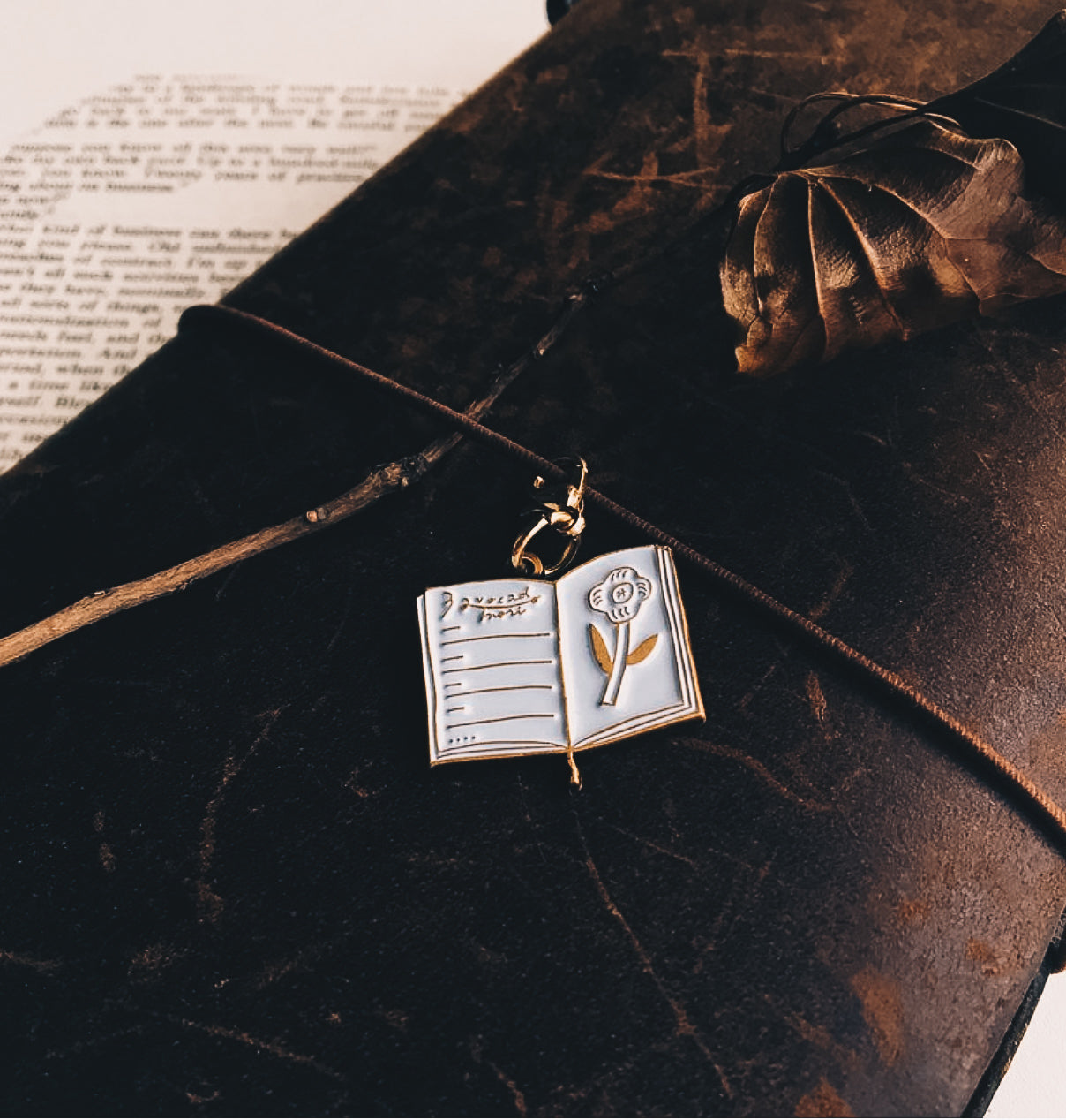 Ebony and Ivory Diary Charm - Smidapaper Ikigai Shop