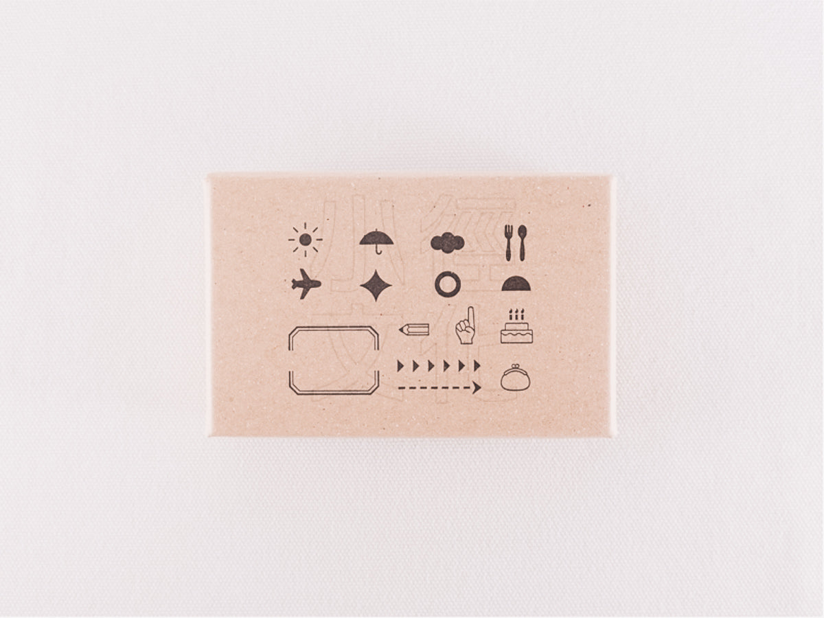 Jizai Clear Stamp: Daily Symbol Set - Smidapaper Ikigai Shop