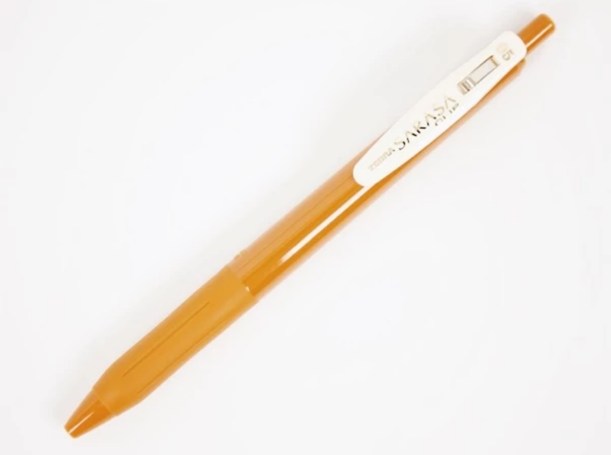 Zebra Sarasa Clip Vintage Camel Yellow - Smidapaper Ikigai Shop