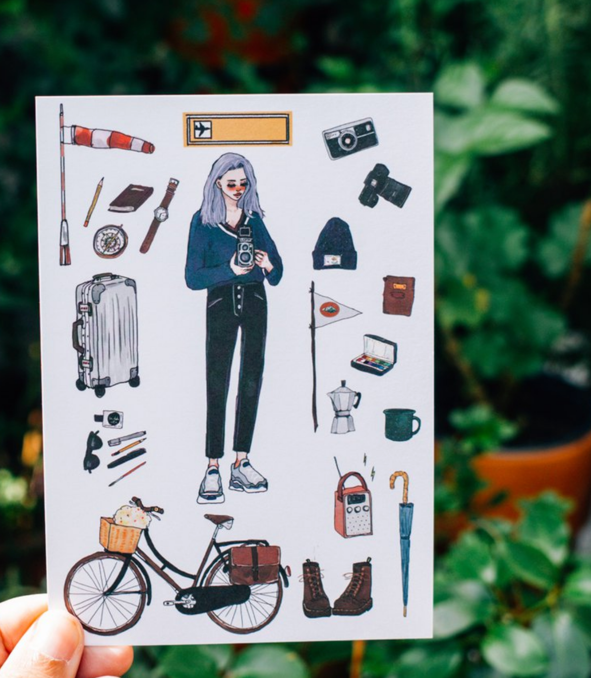 La Dolce Vita Bon Voyage Postcard (8 Individual Designs) - Smidapaper Ikigai Shop