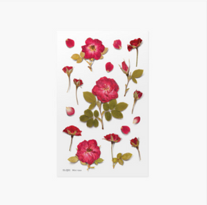 Appree Pressed Stickers- 015 Mini Rose - Smidapaper Ikigai Shop