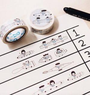 Stationery Car Washi Tape - Smidapaper Ikigai Shop