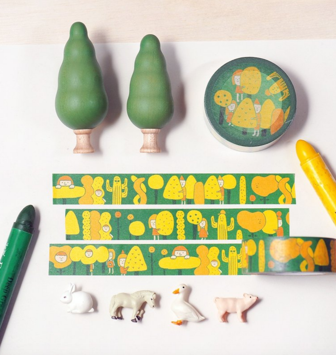 Hide and Seek Washi Tape - Smidapaper Ikigai Shop