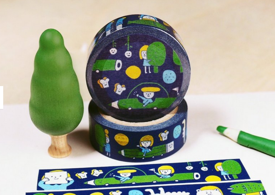 Night Washi Tape - Smidapaper Ikigai Shop