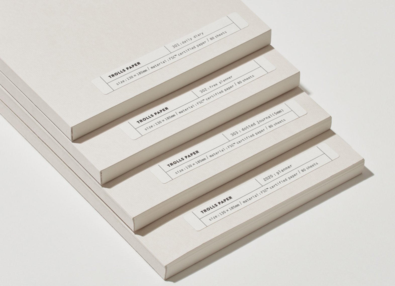 Plain Note 303: Dotted Journal - Smidapaper Ikigai Shop