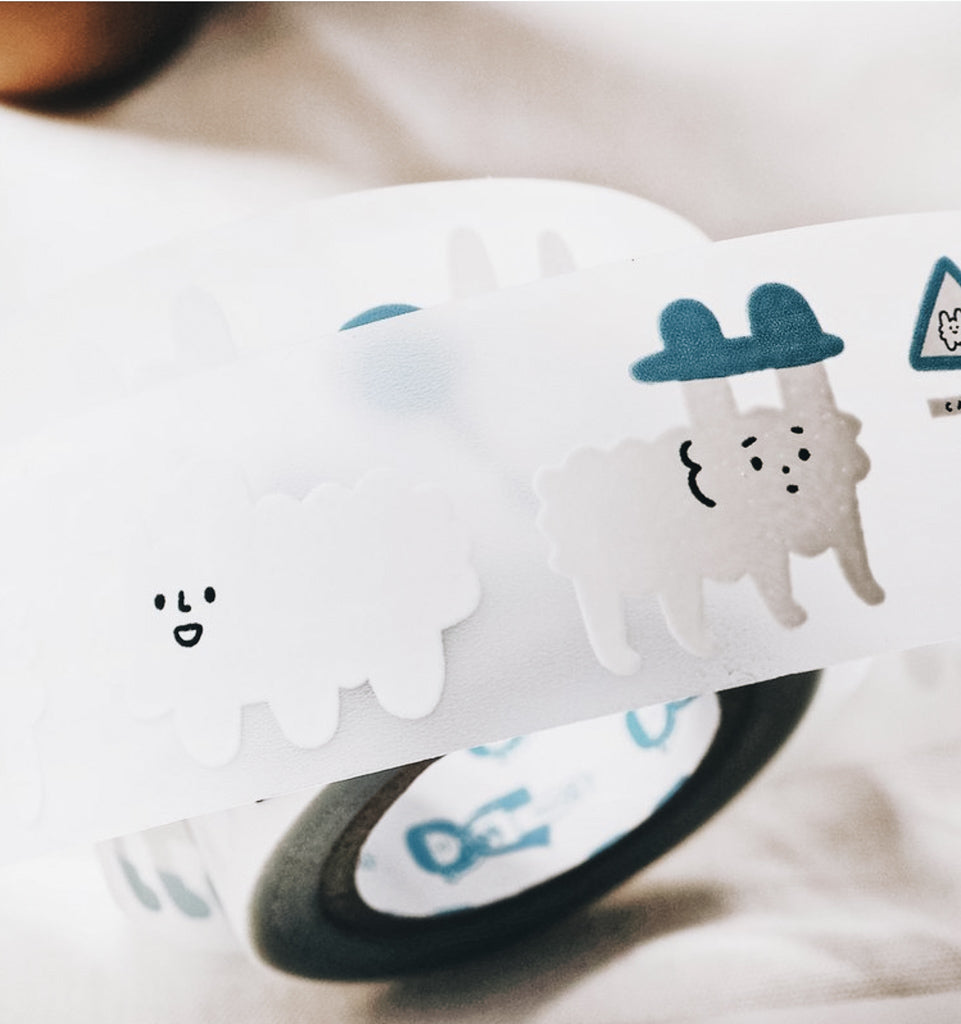 Dog Dog Cloud Washi Tape (Matte) - Smidapaper Ikigai Shop
