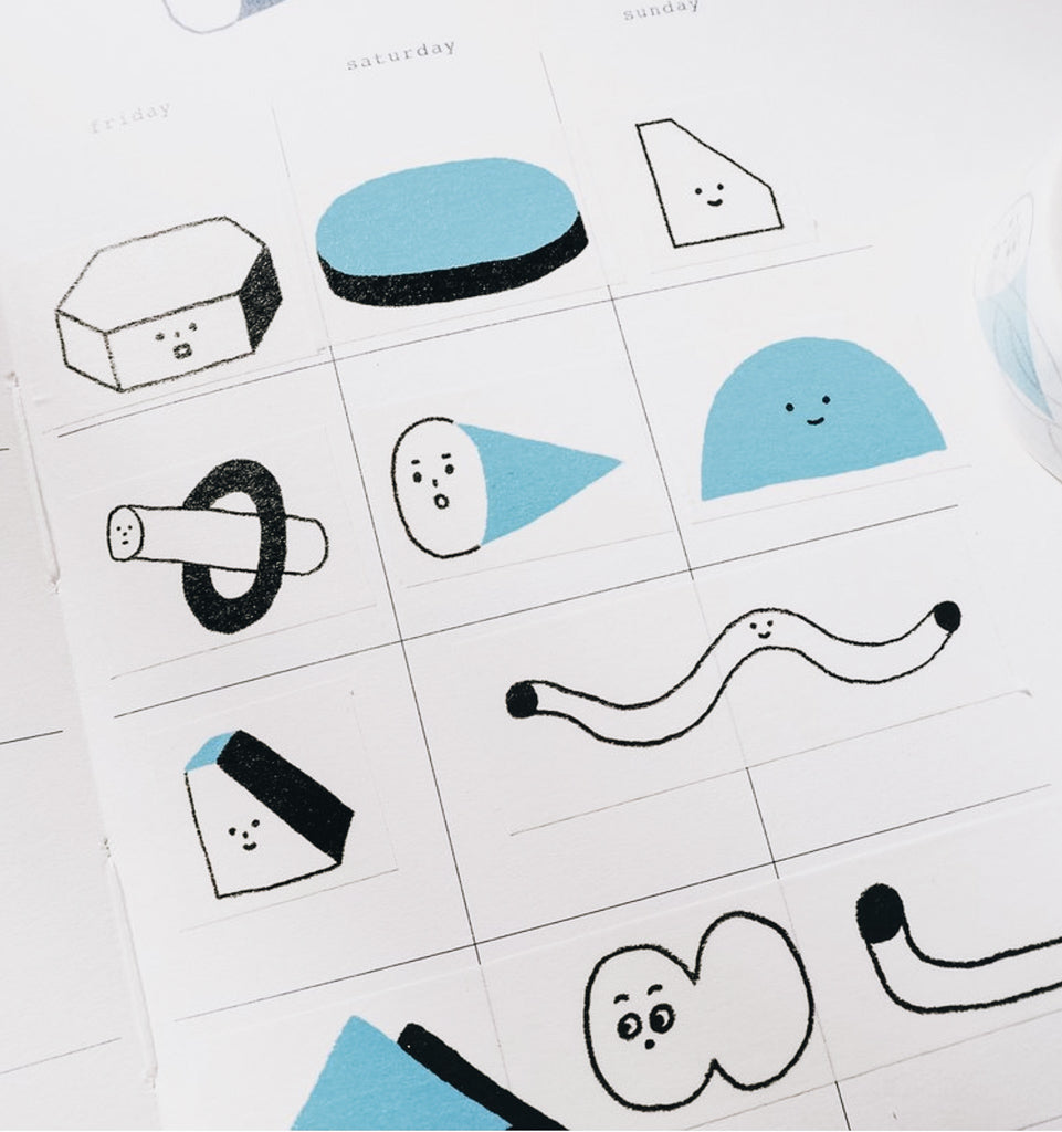 Shape Practice Washi Tape - Smidapaper Ikigai Shop