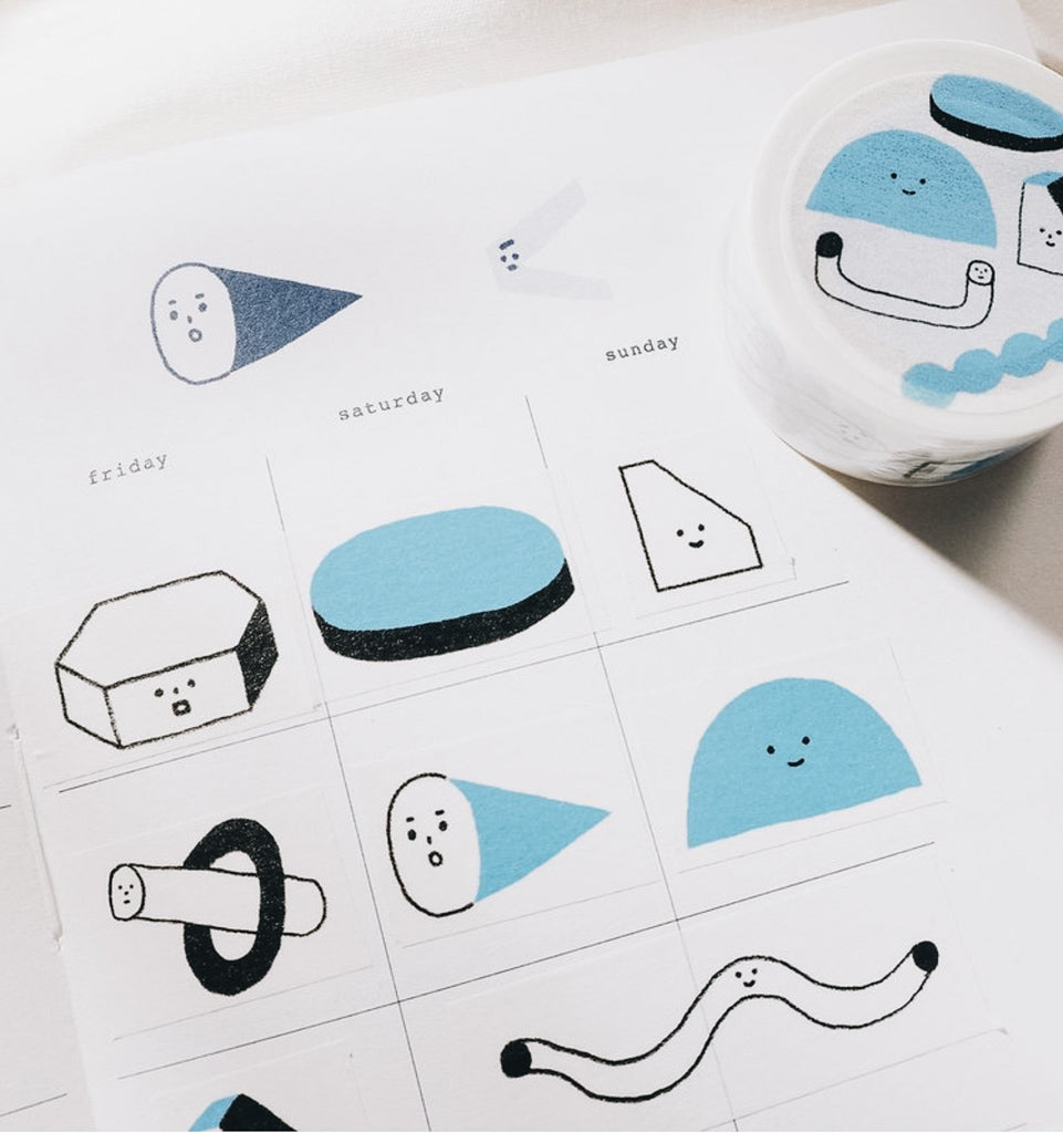 Shape Practice Washi Tape - Smidapaper Ikigai Shop