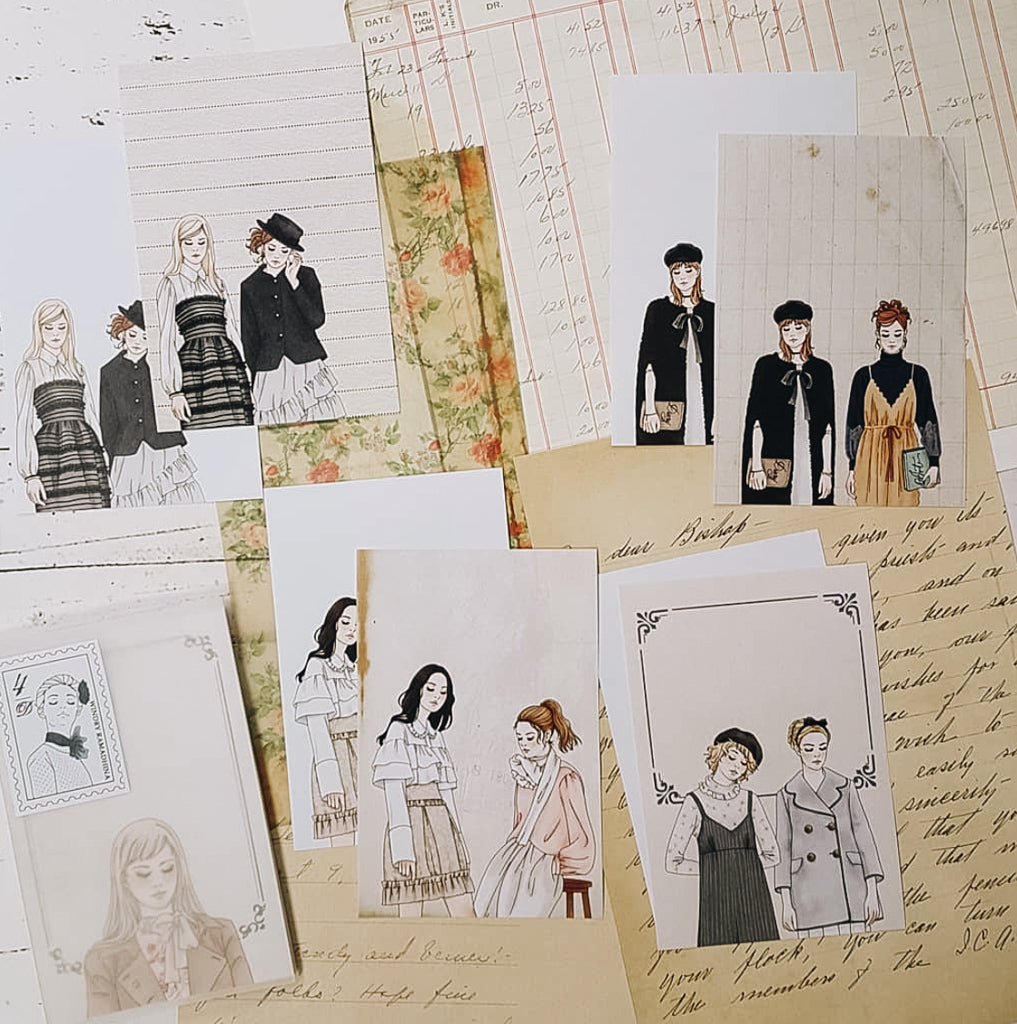 Dolls Note Paper Set - Smidapaper Ikigai Shop