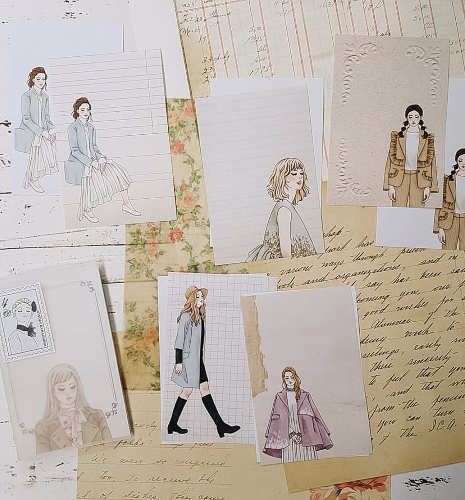 Dolls Note Paper Set - Smidapaper Ikigai Shop