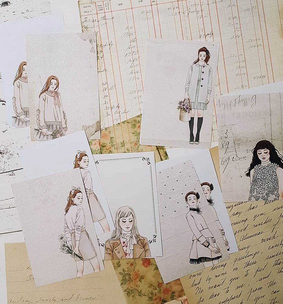 Dolls Note Paper Set - Smidapaper Ikigai Shop