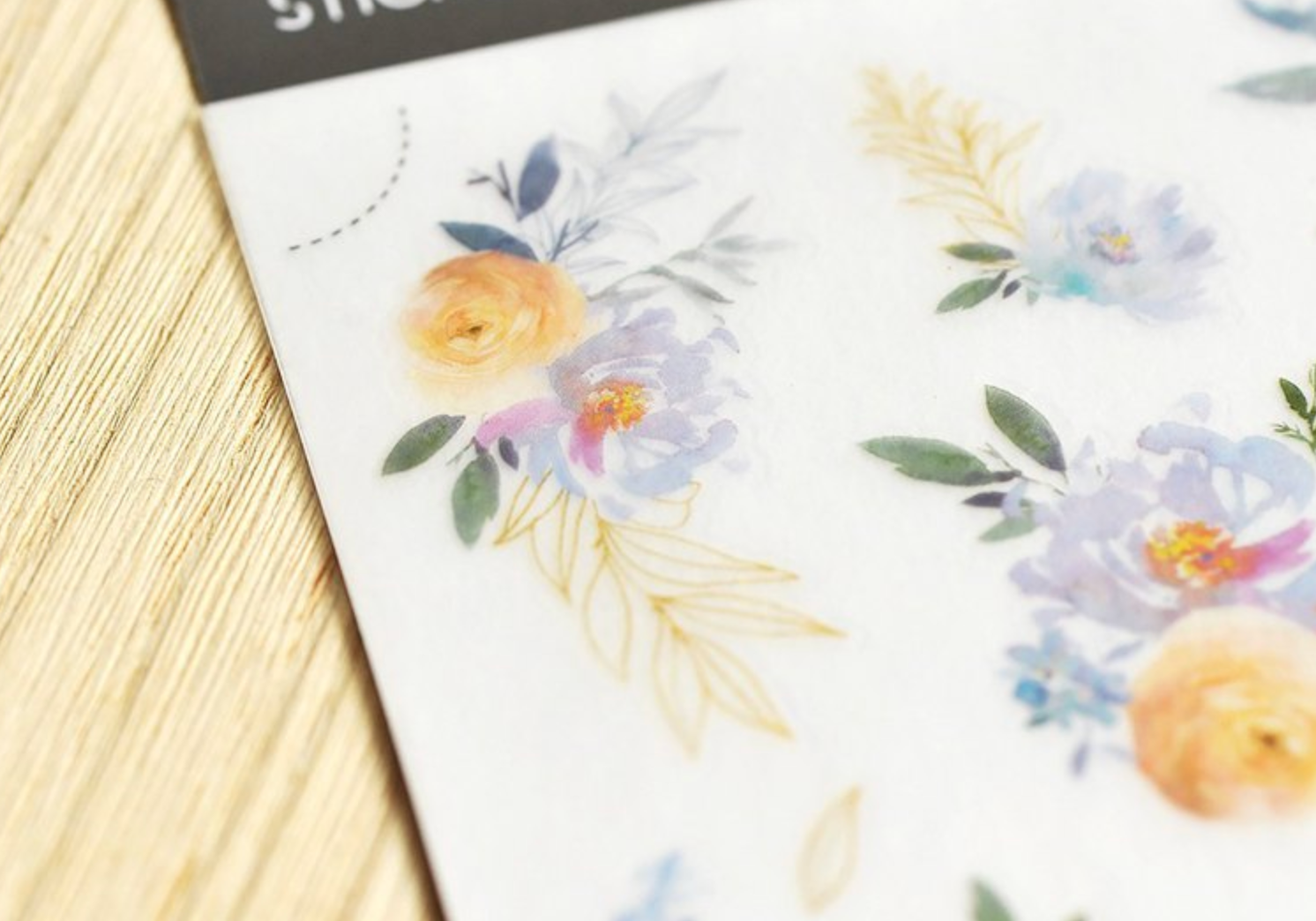 MU Print-On Stickers-107 Pastel Blooms - Smidapaper Ikigai Shop