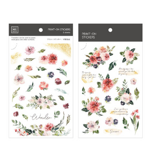 MU Print-On Stickers-109 Wonder Blooms - Smidapaper Ikigai Shop