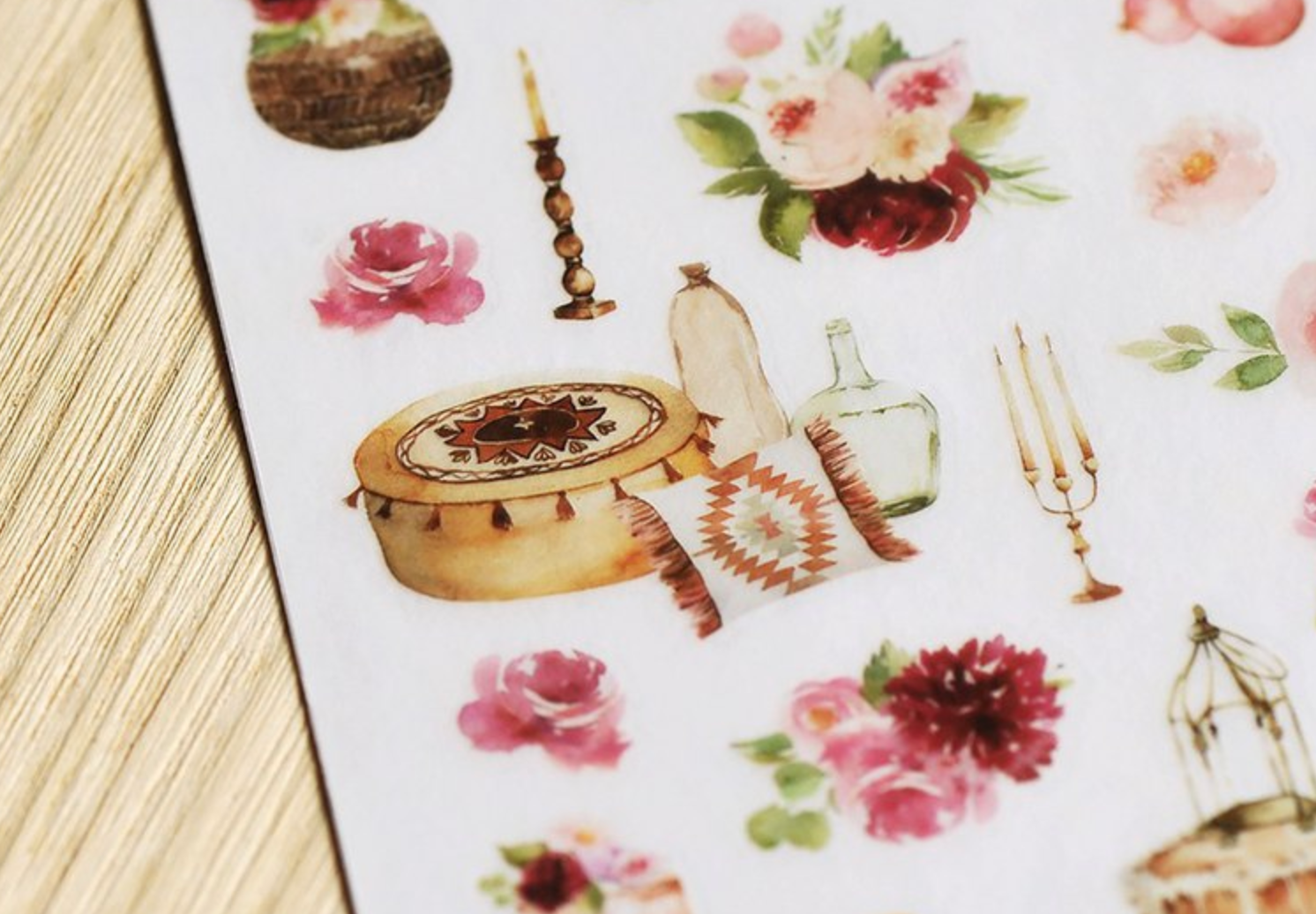 MU Print-On Stickers-110 Marrakech Garden - Smidapaper Ikigai Shop