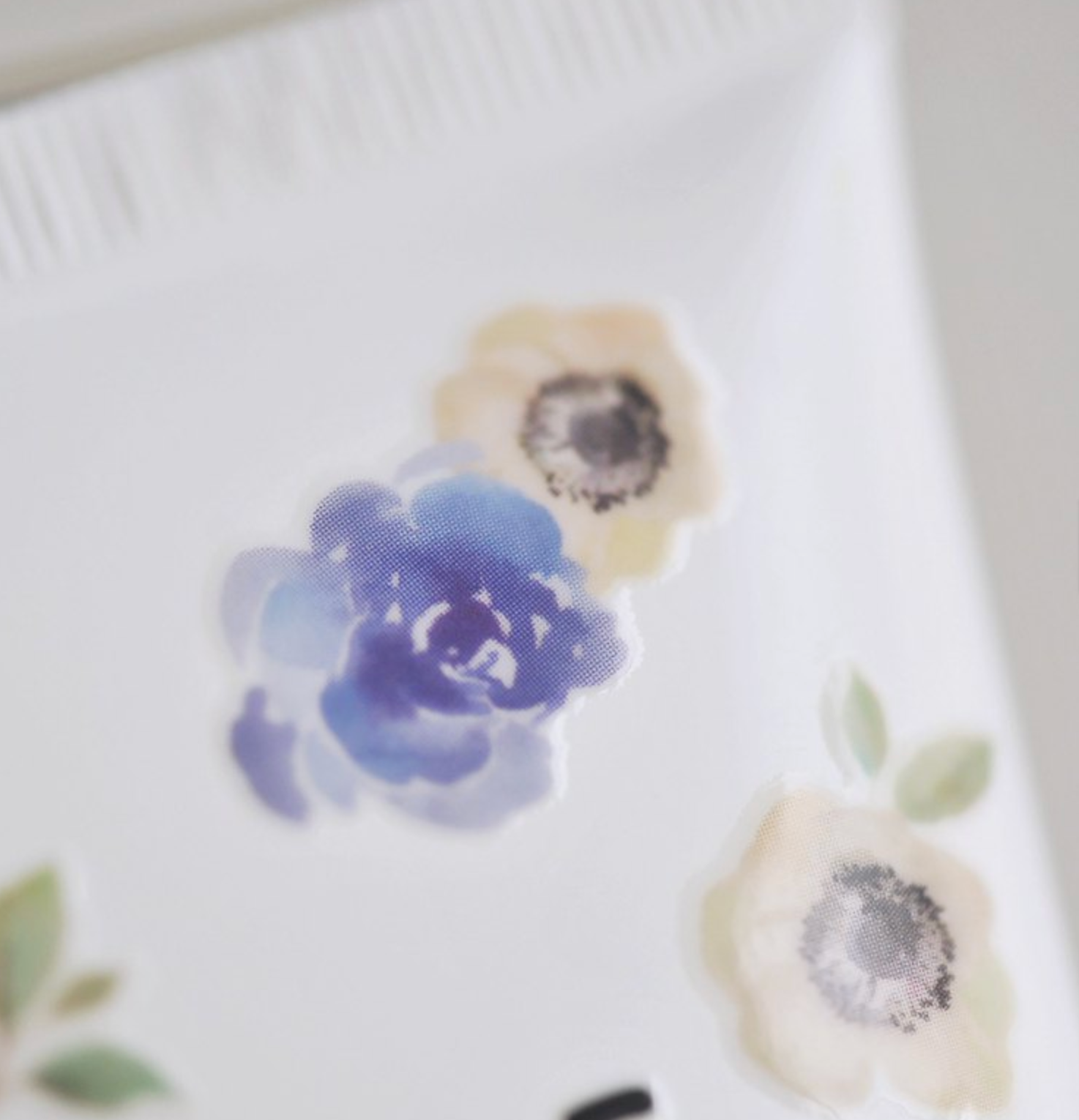 MU Crystal Rub-On Sticker 003 Periwinkle Hydrangea - Smidapaper Ikigai Shop