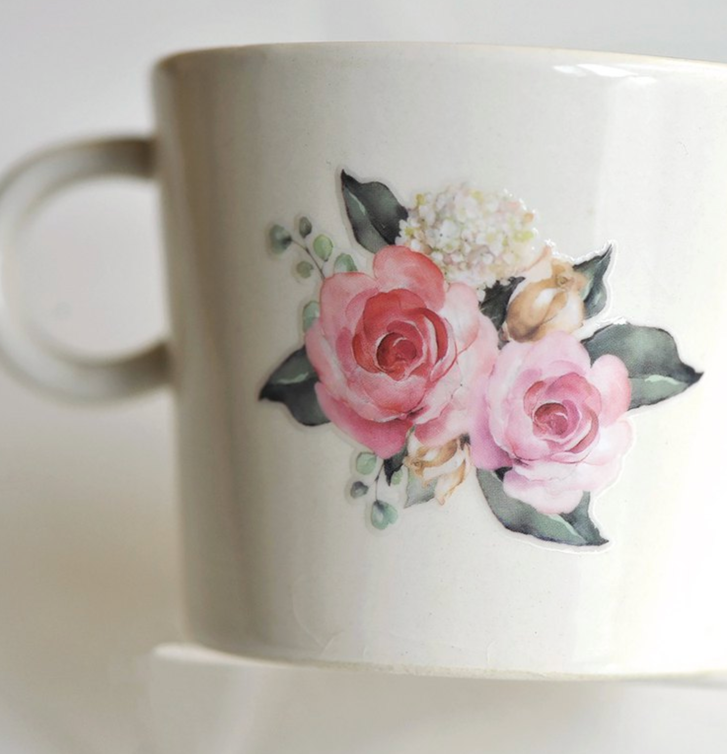 MU Crystal Rub-On Sticker 004 Romantic Roses - Smidapaper Ikigai Shop