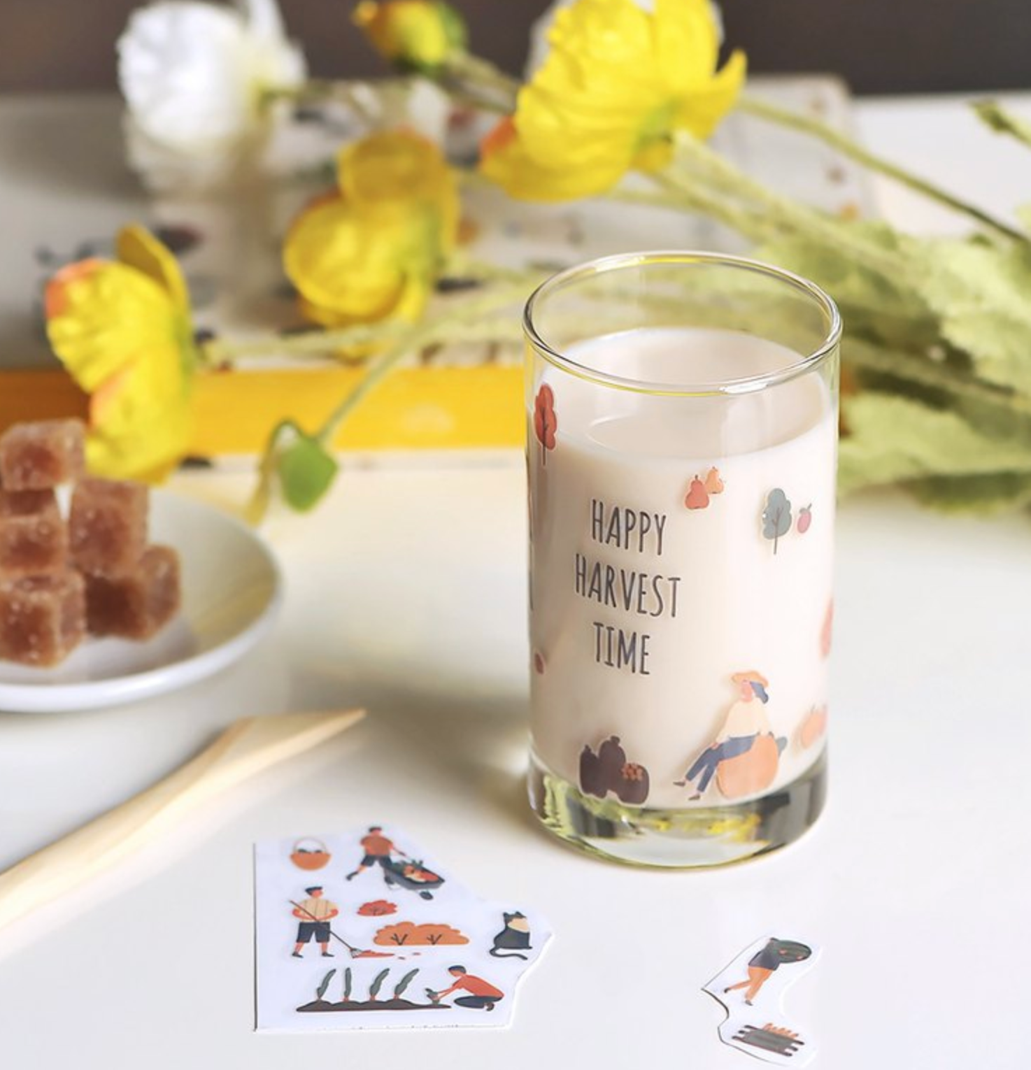 MU Crystal Rub-On Sticker 014 Happy Harvest Time - Smidapaper Ikigai Shop