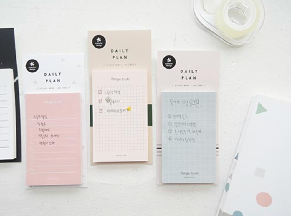 Suatelier Daily Plan Sticky Notes 04 - Smidapaper Ikigai Shop