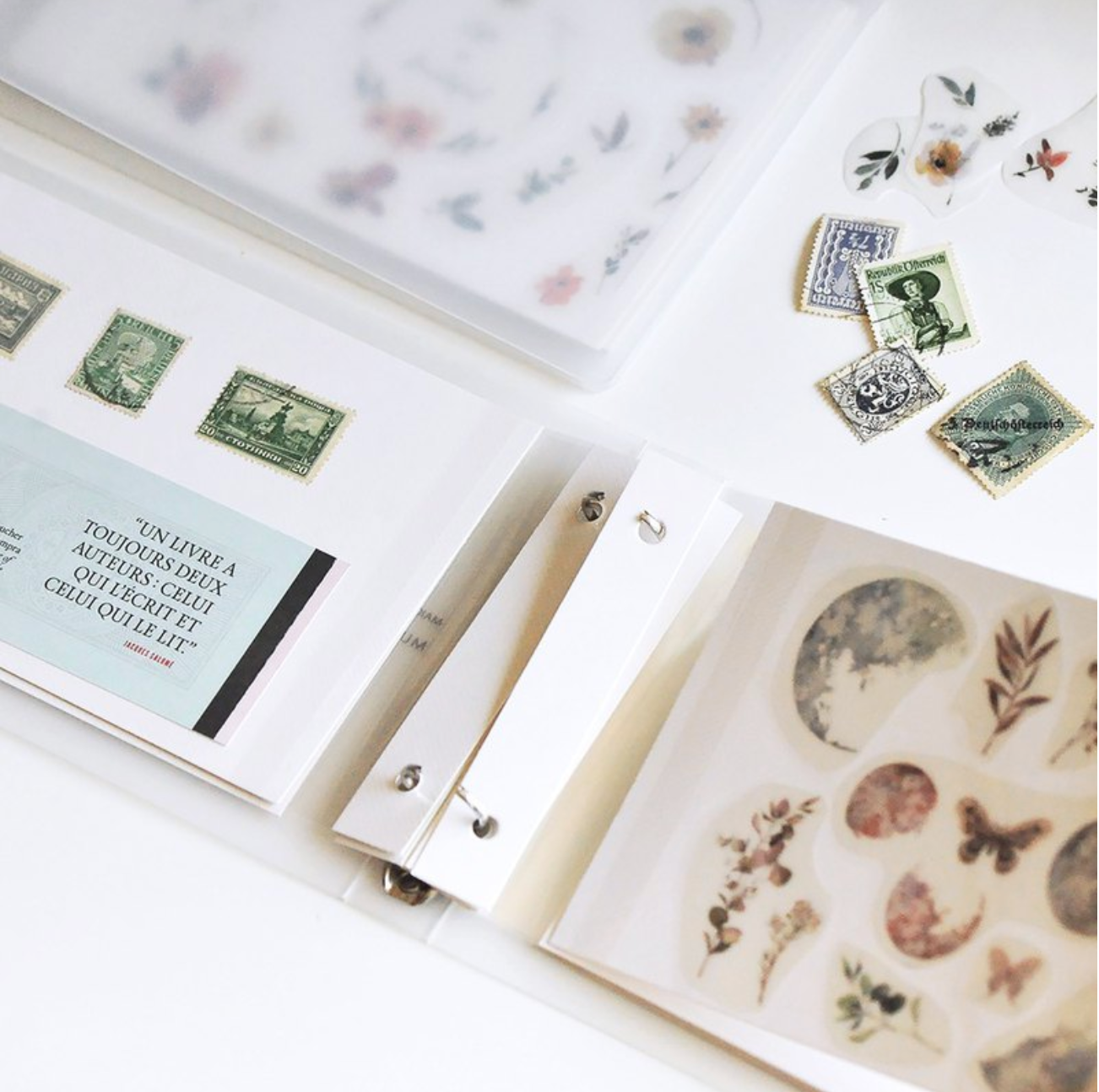 MU Craft Journal Supplies Sticker Stock Book and Refills - Smidapaper Ikigai Shop