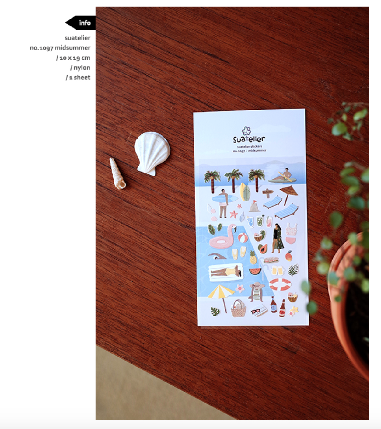 Suatelier - Stickers - Midsummer - Smidapaper Ikigai Shop