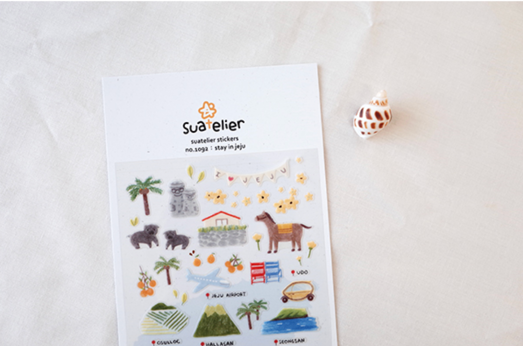 Suatelier - Stickers - Stay in Jeju - Smidapaper Ikigai Shop