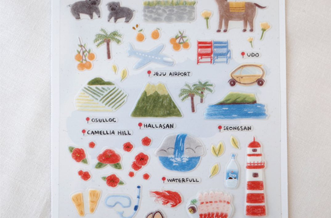 Suatelier - Stickers - Stay in Jeju - Smidapaper Ikigai Shop