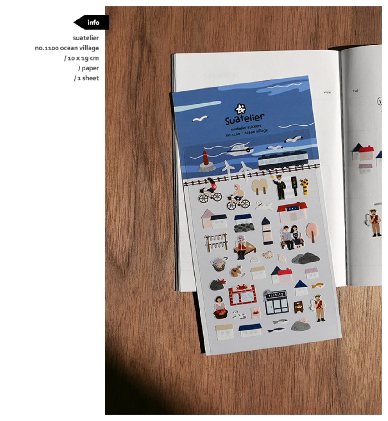 Suatelier - Stickers - Ocean Village - Smidapaper Ikigai Shop