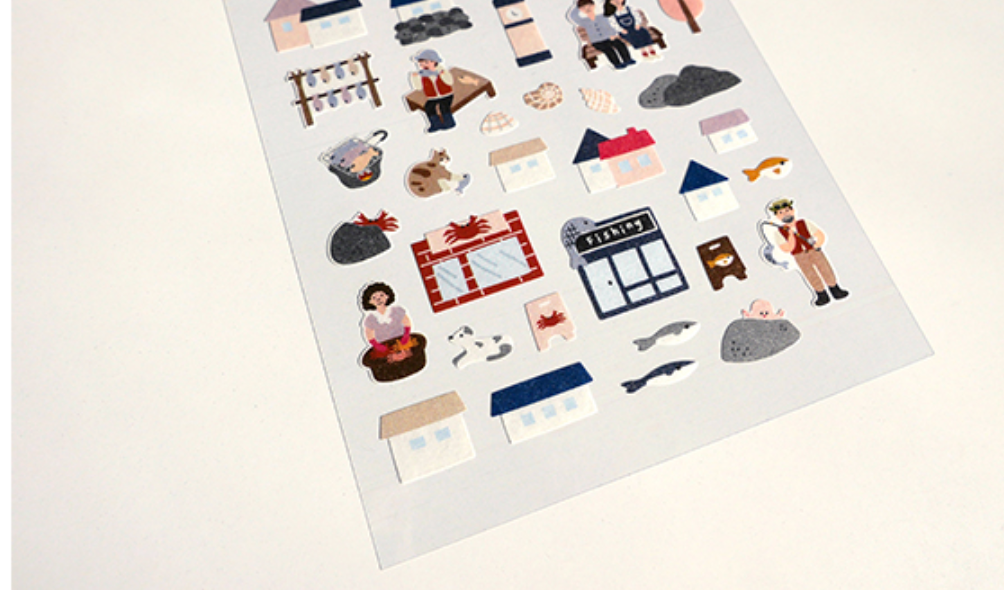 Suatelier - Stickers - Ocean Village - Smidapaper Ikigai Shop