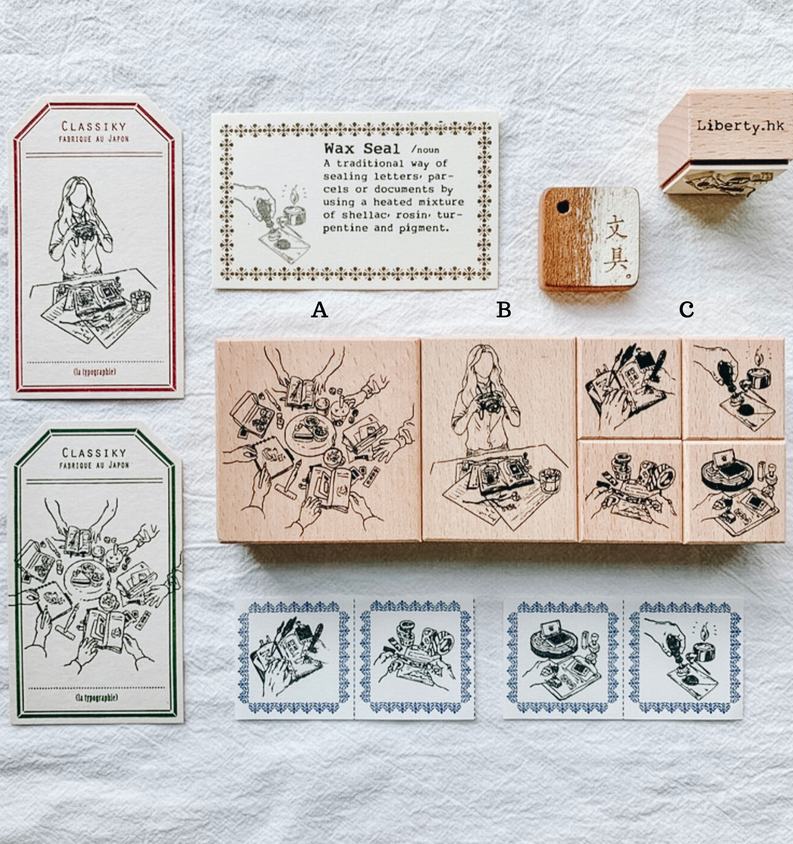 Liberty Stationeryholic Rubber Stamps (sold individually) - Smidapaper Ikigai Shop
