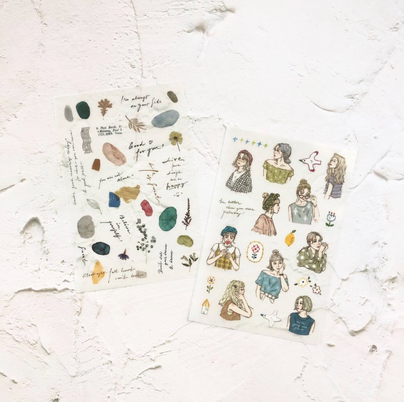 Pion Colour Block Transfer Sticker (Pack of 2) - Smidapaper Ikigai Shop