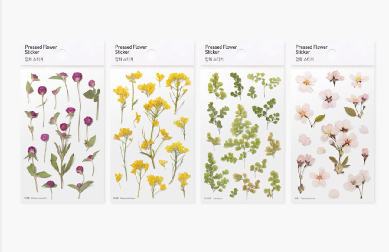 Appree Pressed Stickers- 021 Adiantum - Smidapaper Ikigai Shop