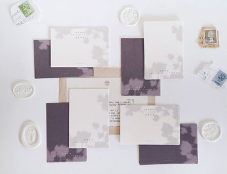 Heeymiao Shadow of a Flower Notepaper (4 designs)