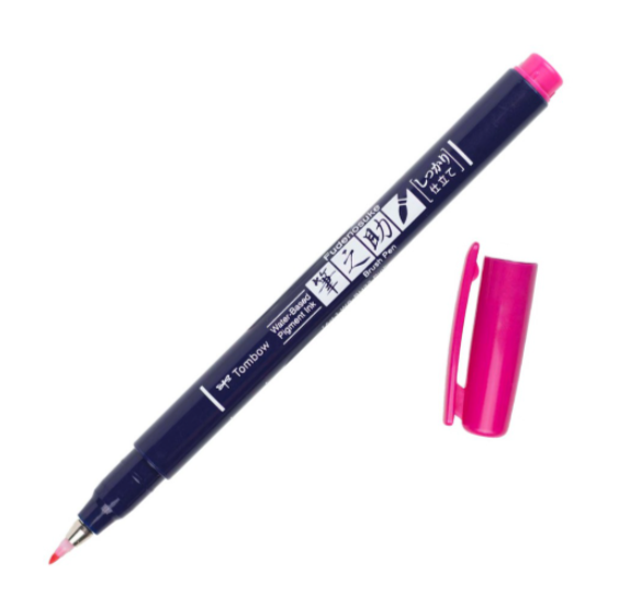 Tombow Fudenosuke Hard Tip Brush Pen - Smidapaper Ikigai Shop