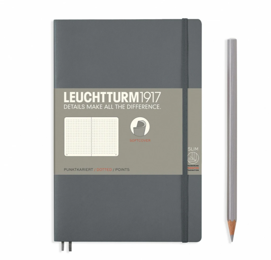 Leuchtturm1917 - B6+ Paperback Softcover Dotted Notebook (multiple colours available) - Smidapaper Ikigai Shop
