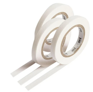 MT Washi Tape - Slim 3mm Matte White MTSLIM12 - Smidapaper Ikigai Shop