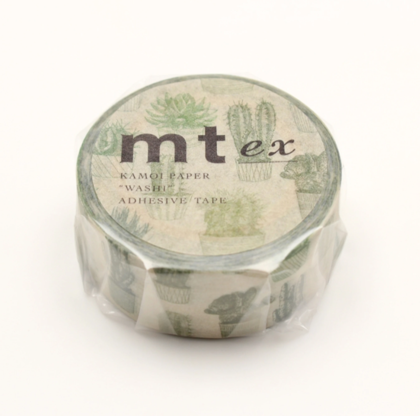 MT Washi Tape - Cactus MTEX1P136 - Smidapaper Ikigai Shop