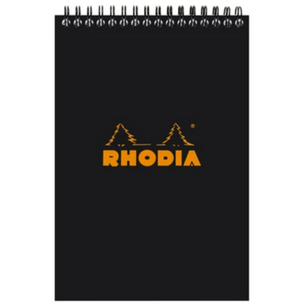 Rhodia - No 16 Top Wirebound Lined Black - Smidapaper Ikigai Shop