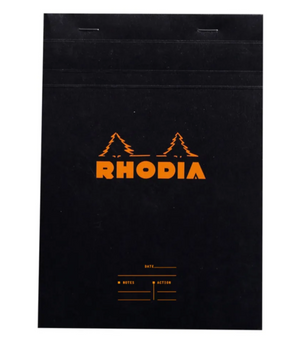 Rhodia - No 16 Top Staplebound Meeting Black - Smidapaper Ikigai Shop