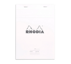 Rhodia - No 16 Top Staplebound Meeting White - Smidapaper Ikigai Shop
